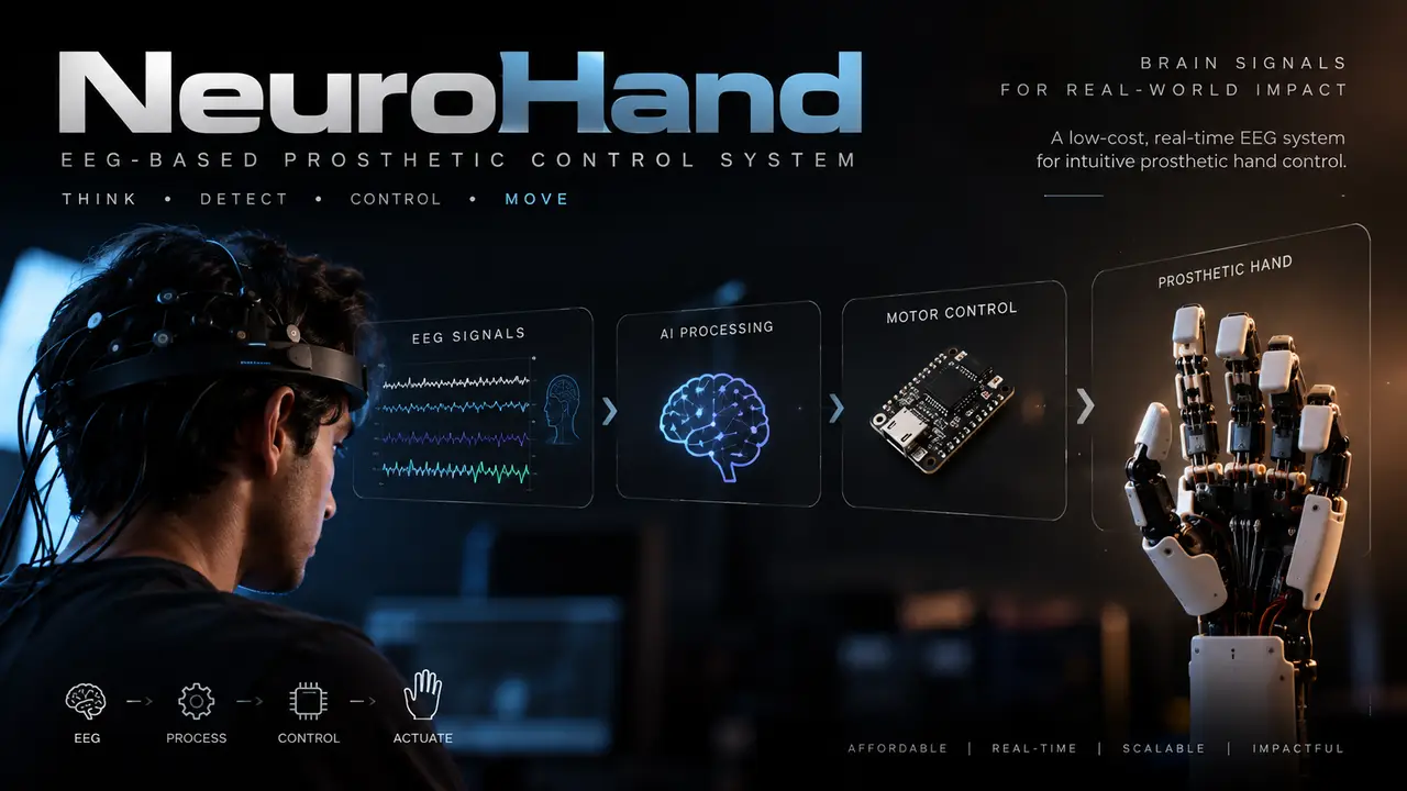 NeuroHand: EEG signals driving a prosthetic hand