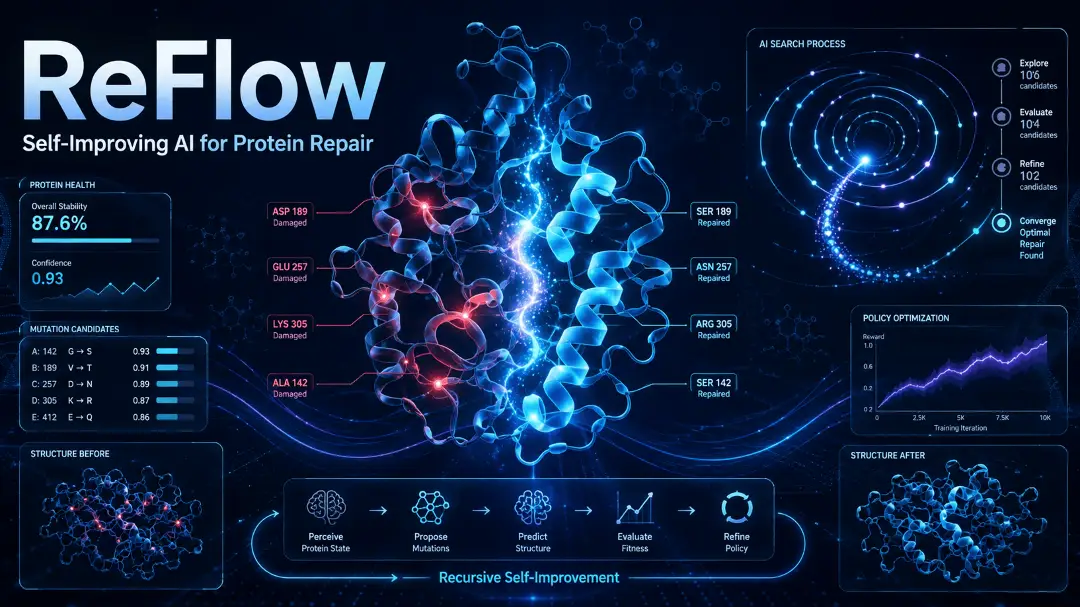 ReFold: a self-improving AI for protein repair