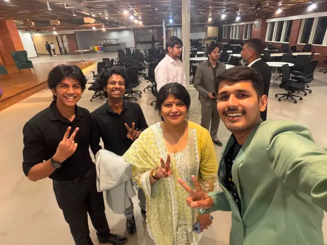 Jyotishman Das with Mamatha Venkatesh, former Head of Startup India
