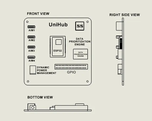 UniHub patent drawing